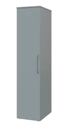 LXST 5 - 42 šatní skříň, 1-dveřová, tyč, levá, 1800x400x600, šedá