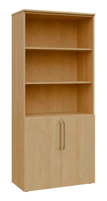 LXN 5 - 8DN3 kancelářská skříň, 2-dveřová/nika, 1800x800x400, javor horský