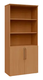 LXN 5 - 8DN3 kancelářská skříň, 2-dveřová/nika, 1800x800x400, buk royal