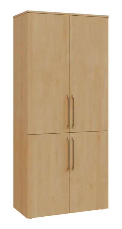 LXN 5 - 84D kancelářská skříň, 4-dveřová, 1800x800x400, javor horský