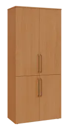 LXN 5 - 84D kancelářská skříň, 4-dveřová, 1800x800x400, buk royal