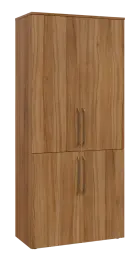 LXN 5 - 84D kancelářská skříň, 4-dveřová, 1800x800x400, ořech světlý