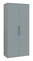 LXN 5 - 8D kancelářská skříň, 2-dveřová, 1800x800x400, šedá