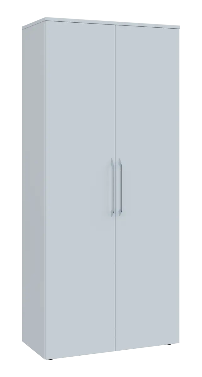 LXSR 5 - 81 šatní skříň, 2-dveřová, výsuvné ramínko, 1800x800x400, bílá