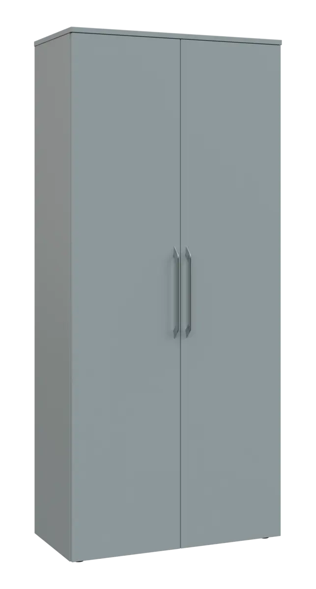 LXSR 5 - 81 šatní skříň, 2-dveřová, výsuvné ramínko, 1800x800x400, šedá