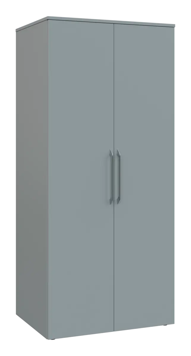 LXST 5 - 82 šatní skříň, 2-dveřová, tyč, 1800x800x600, šedá