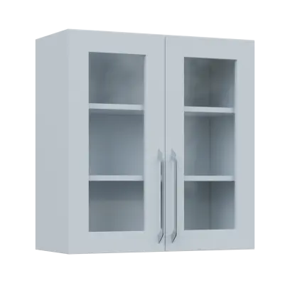 LXH - 7S horní skříňka, 2-dveřová, prosklená, 730x700x300, bílá