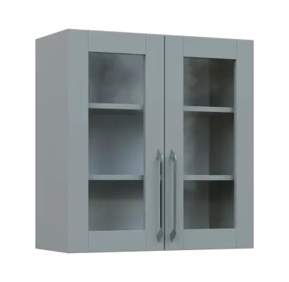 LXH - 7S horní skříňka, 2-dveřová, prosklená, 730x700x300, šedá