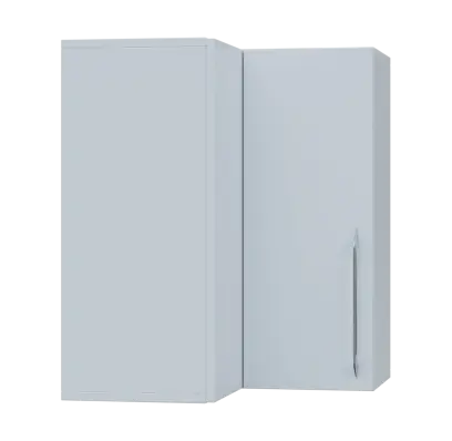 LXHRD - 6 horní skříňka, rohová, 1-dveřová, levá, 730x600x600, bílá