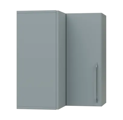 LXHRD - 6 horní skříňka, rohová, 1-dveřová, levá, 730x600x600, šedá