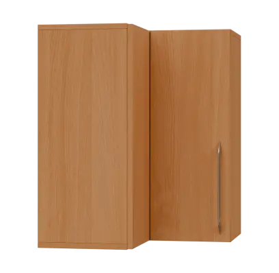 LXHRD - 6 horní skříňka, rohová, 1-dveřová, levá, 730x600x600, buk royal