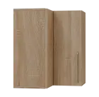 LXHRD - 6 horní skříňka, rohová, 1-dveřová, levá, 730x600x600, dub bardolino