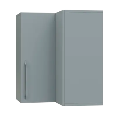 LXHRD - 6 horní skříňka, rohová, 1-dveřová, pravá, 730x600x600, šedá