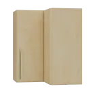 LXHRD - 6 horní skříňka, rohová, 1-dveřová, pravá, 730x600x600, bříza světlá