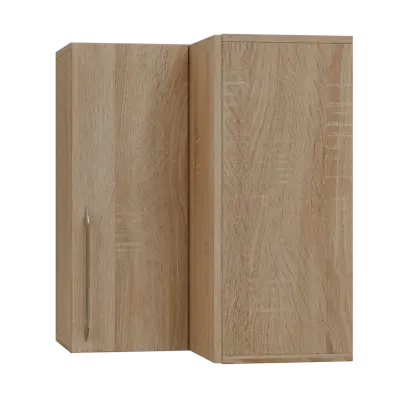 LXHRD - 6 horní skříňka, rohová, 1-dveřová, pravá, 730x600x600, dub bardolino