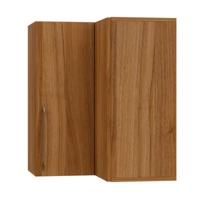 LXHRD - 6 horní skříňka, rohová, 1-dveřová, pravá, 730x600x600, ořech světlý