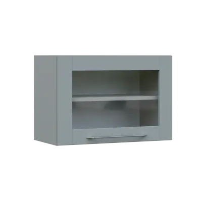 LXHV - 64S horní skříňka, výklop, prosklená, 414x600x300, šedá