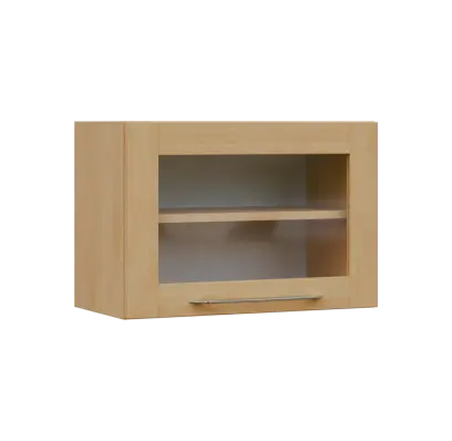 LXHV - 64S horní skříňka, výklop, prosklená, 414x600x300, javor horský