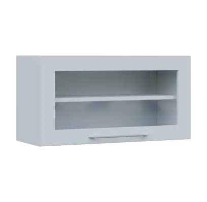 LXHV - 84S horní skříňka, výklop, prosklená, 414x800x300, bílá