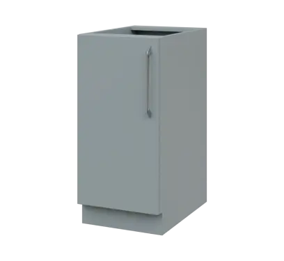 LXS - 4D spodní skříňka, 1-dveřová, levá, 870x400x600, šedá
