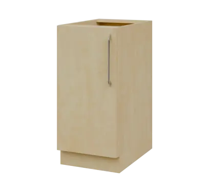 LXS - 4D spodní skříňka, 1-dveřová, levá, 870x400x600, bříza světlá