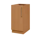 LXS - 4D spodní skříňka, 1-dveřová, levá, 870x400x600, buk royal