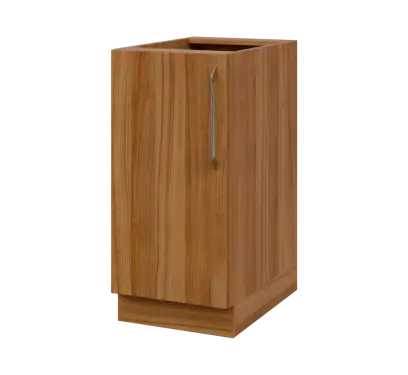 LXS - 4D spodní skříňka, 1-dveřová, levá, 870x400x600, ořech světlý