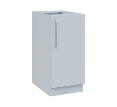 LXS - 4D spodní skříňka, 1-dveřová, pravá, 870x400x600, bílá