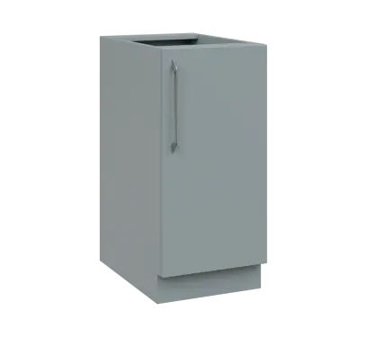 LXS - 4D spodní skříňka, 1-dveřová, pravá, 870x400x600, šedá