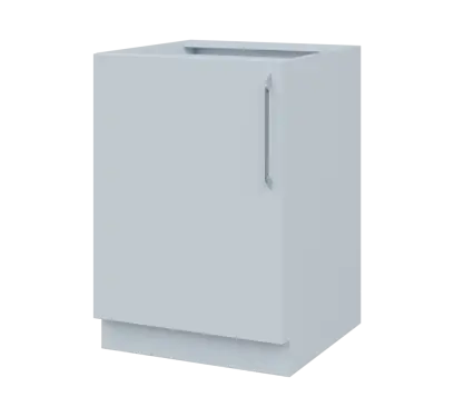 LXS - 6D spodní skříňka, 1-dveřová, levá, 870x600x600, bílá