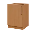 LXS - 6D spodní skříňka, 1-dveřová, levá, 870x600x600, buk royal