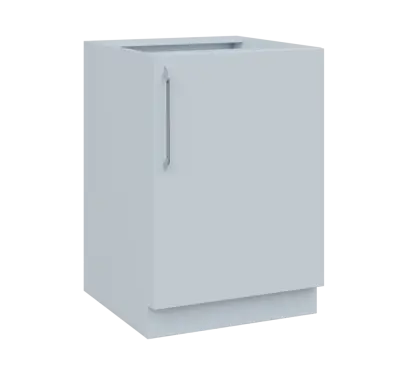 LXS - 6D spodní skříňka, 1-dveřová, pravá, 870x600x600, bílá