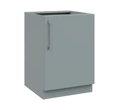 LXS - 6D spodní skříňka, 1-dveřová, pravá, 870x600x600, šedá