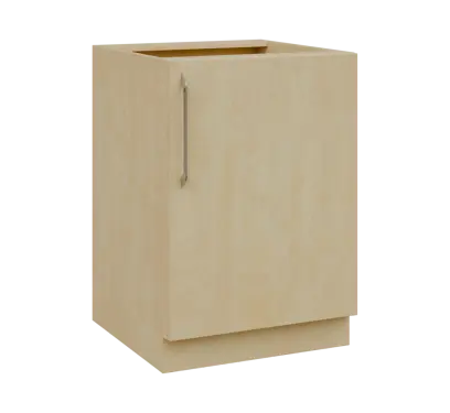 LXS - 6D spodní skříňka, 1-dveřová, pravá, 870x600x600, bříza světlá