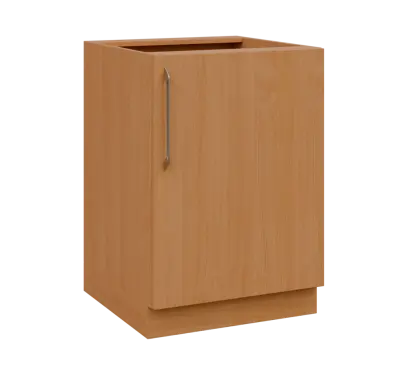 LXS - 6D spodní skříňka, 1-dveřová, pravá, 870x600x600, buk royal