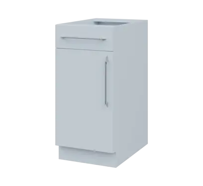 LXS - 4DZ spodní skříňka, 1-dveřová, 1-zásuvková, levá, 870x400x600, bílá