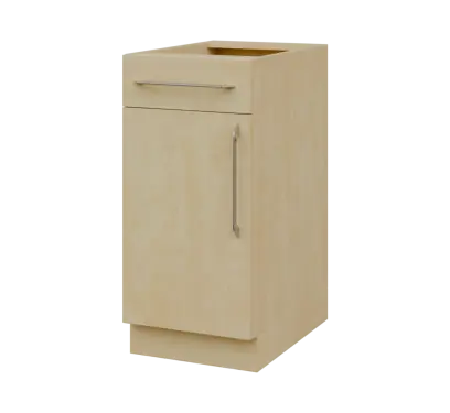 LXS - 4DZ spodní skříňka, 1-dveřová, 1-zásuvková, levá, 870x400x600, bříza světlá