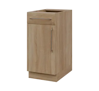 LXS - 4DZ spodní skříňka, 1-dveřová, 1-zásuvková, levá, 870x400x600, dub bardolino