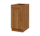LXS - 4DZ spodní skříňka, 1-dveřová, 1-zásuvková, levá, 870x400x600, ořech světlý