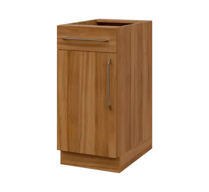 LXS - 4DZ spodní skříňka, 1-dveřová, 1-zásuvková, levá, 870x400x600, ořech světlý