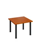 G-43 Konferenční stolek 700 x 700 mm, deska 25 mm, třešeň šumavská / nohy černé RAL9005