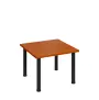G-43 Konferenční stolek 700 x 700 mm, deska 25 mm, třešeň šumavská / nohy černé RAL9005