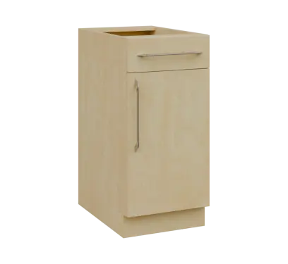 LXS - 4DZ spodní skříňka, 1-dveřová, 1-zásuvková, pravá, 870x400x600, bříza světlá