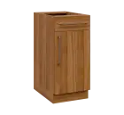 LXS - 4DZ spodní skříňka, 1-dveřová, 1-zásuvková, pravá, 870x400x600, ořech světlý