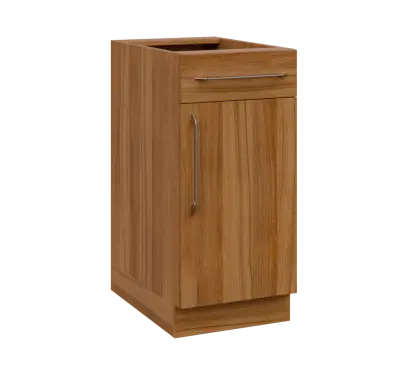 LXS - 4DZ spodní skříňka, 1-dveřová, 1-zásuvková, pravá, 870x400x600, ořech světlý