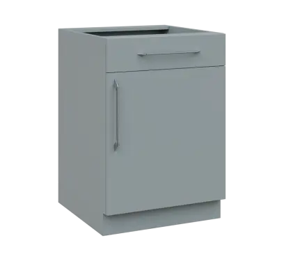LXS - 6DZ spodní skříňka, 1-dveřová, 1-zásuvková, pravá, 870x600x600, šedá
