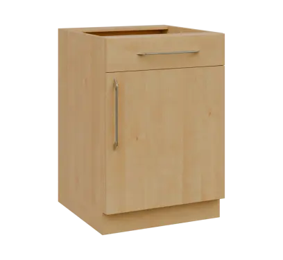 LXS - 6DZ spodní skříňka, 1-dveřová, 1-zásuvková, pravá, 870x600x600, javor horský