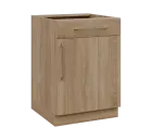 LXS - 6DZ spodní skříňka, 1-dveřová, 1-zásuvková, pravá, 870x600x600, dub bardolino