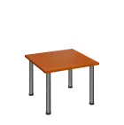 G-43 Konferenční stolek 700 x 700 mm, deska 25 mm, třešeň šumavská / nohy chrom