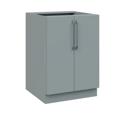 LXS - 6D2 spodní skříňka, 2-dveřová, 870x600x600, šedá